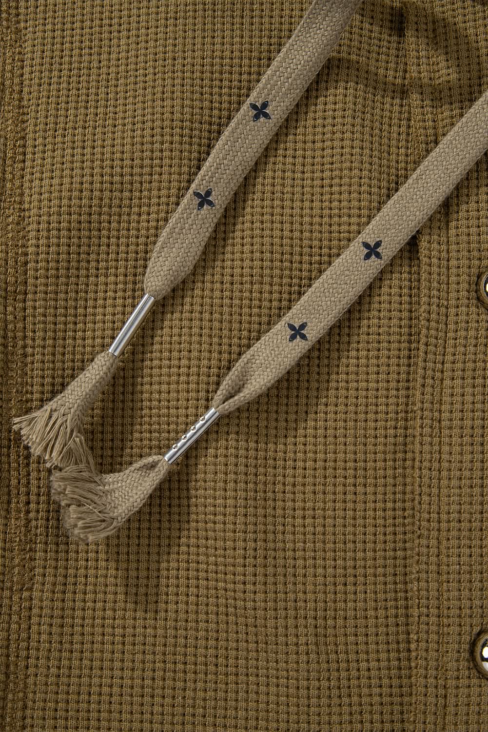 Love Salve Cozy jungle green hooded jacket