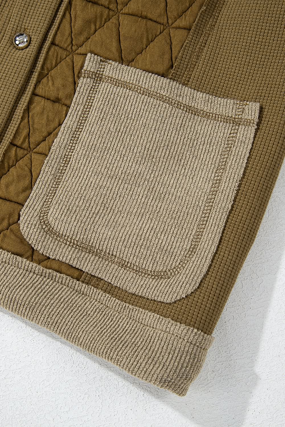 Love Salve Cozy jungle green hooded jacket