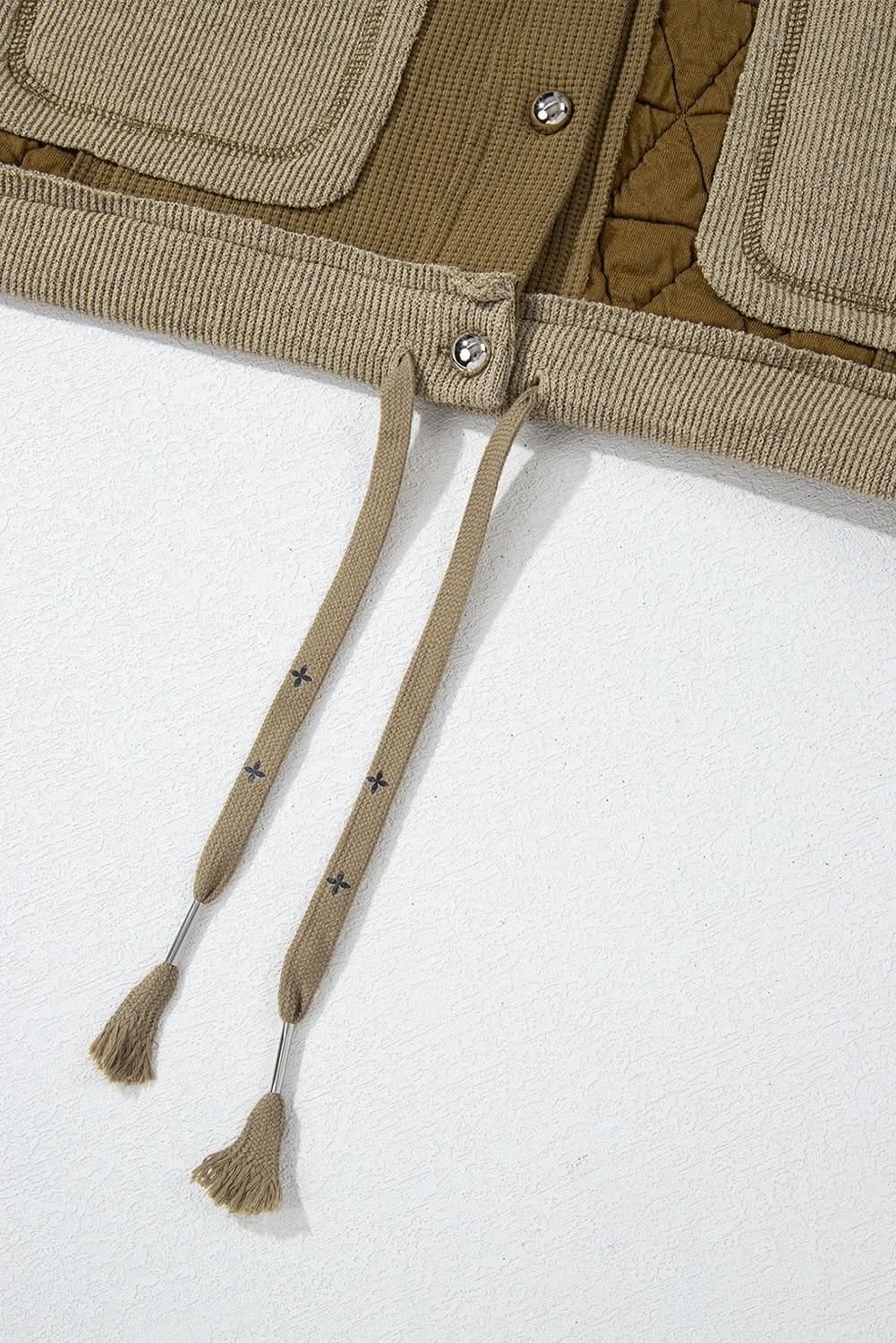 Love Salve Cozy jungle green hooded jacket