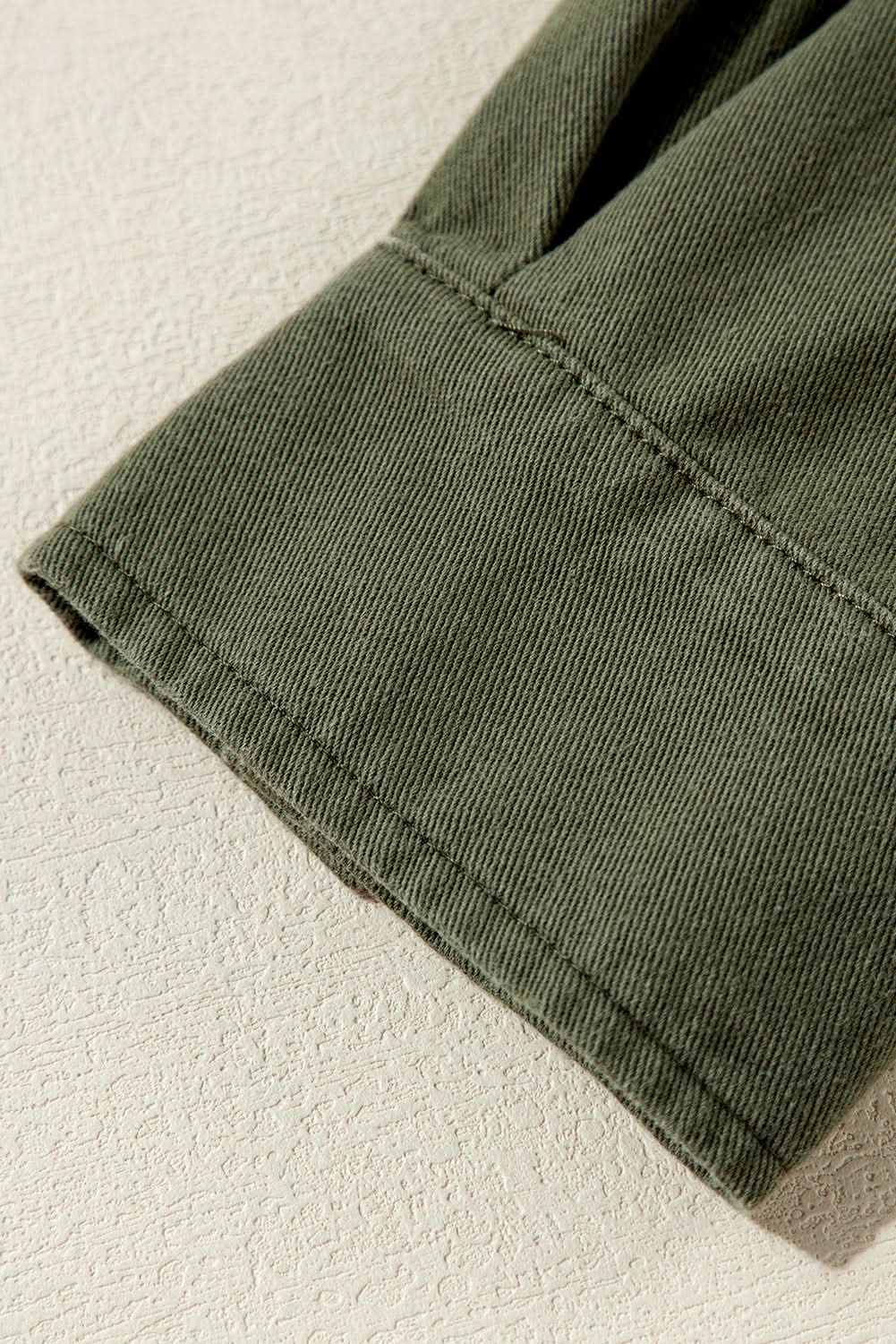 Love Salve Moss green collared jacket for women