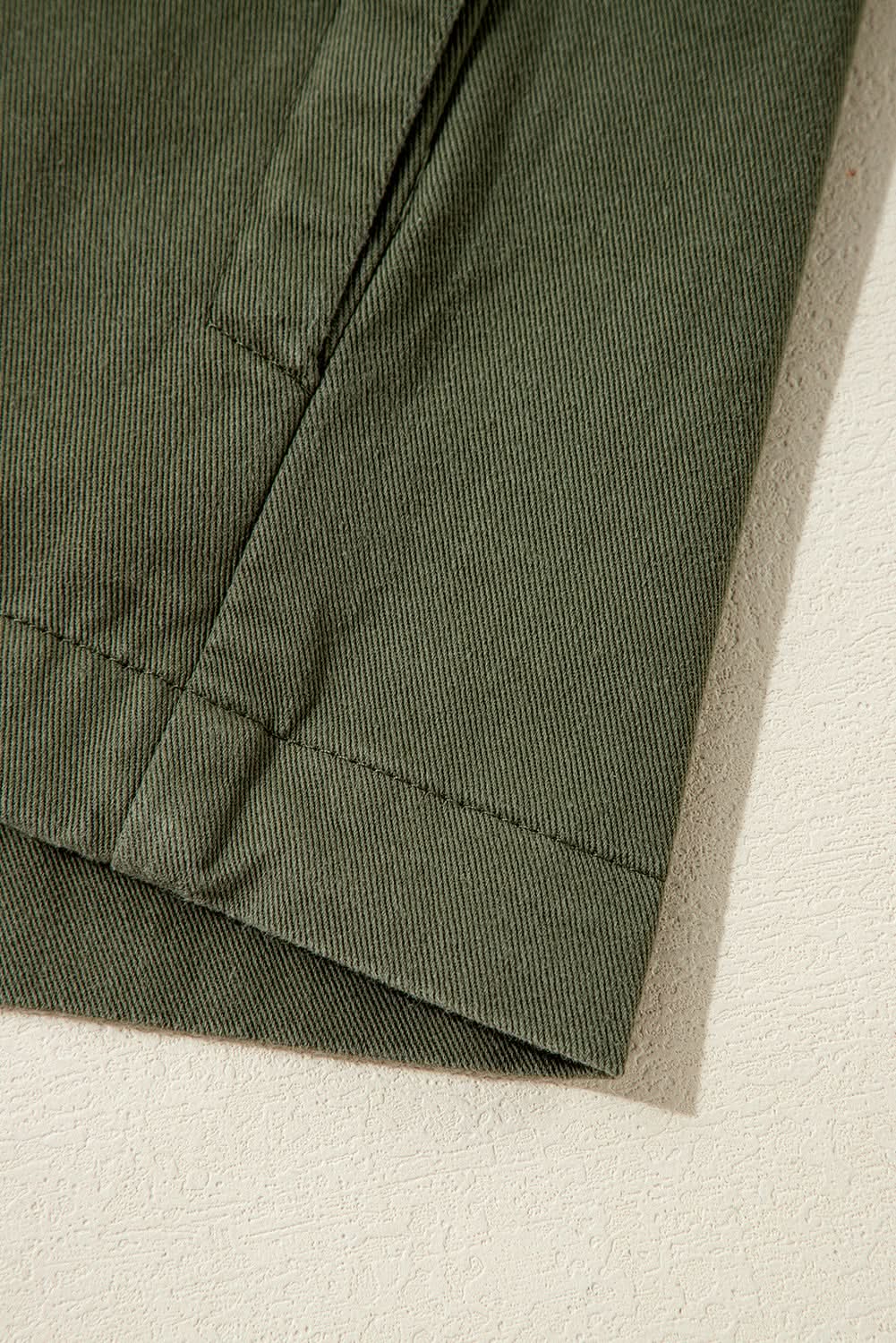 Love Salve Moss green collared jacket for women