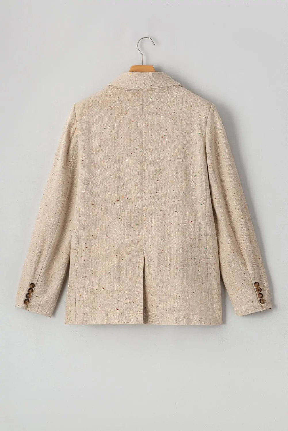 Love Salve Chic oatmeal suit jacket for women