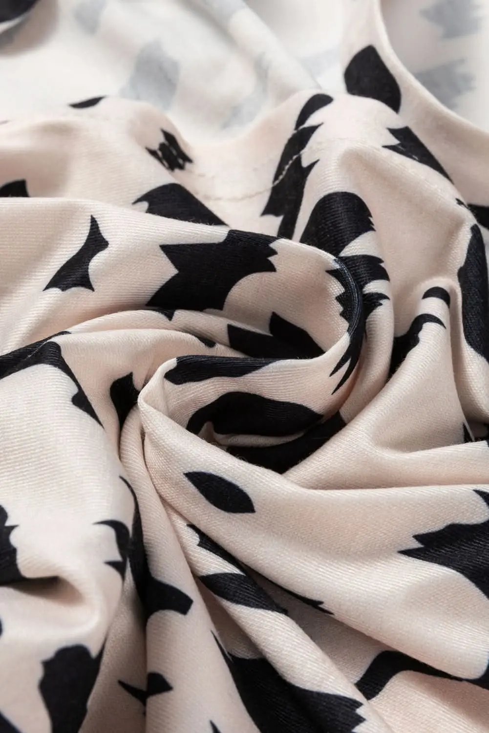 Love Salve Khaki Leopard Print Twist Open Back Plus Size Top