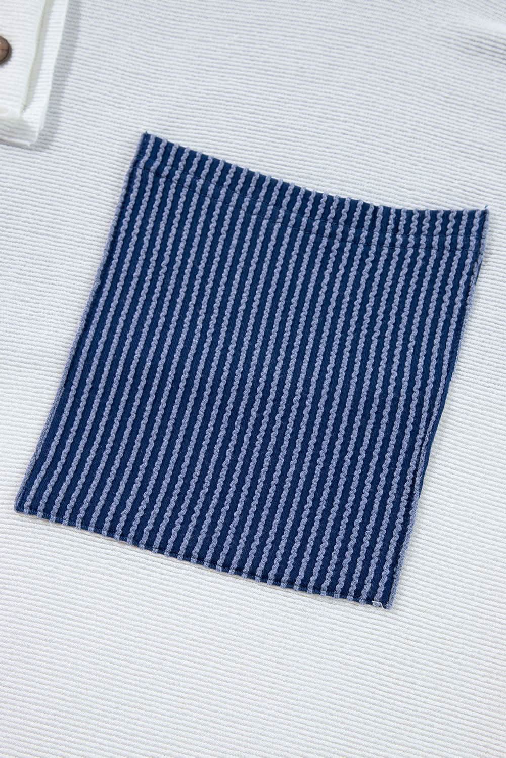 Love Salve White Colorblock Hoodie Women's Casual Pullover - Chic & Comfortable