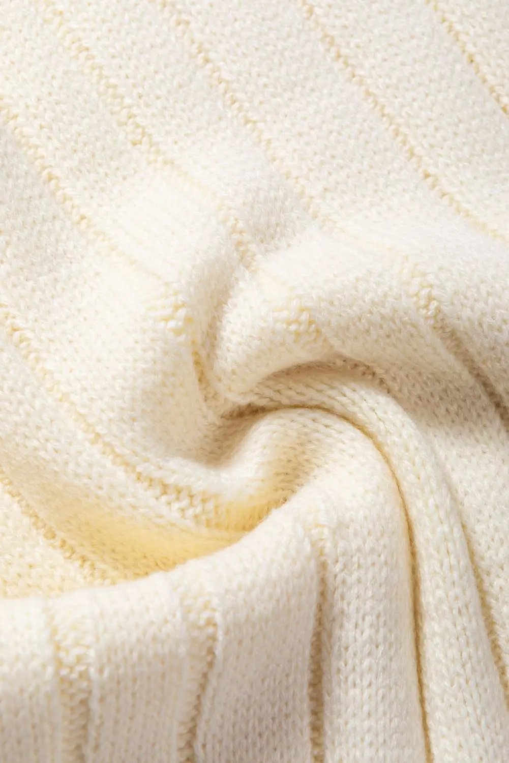 Sweater Vest - Cable Knit Layering - Oatmeal