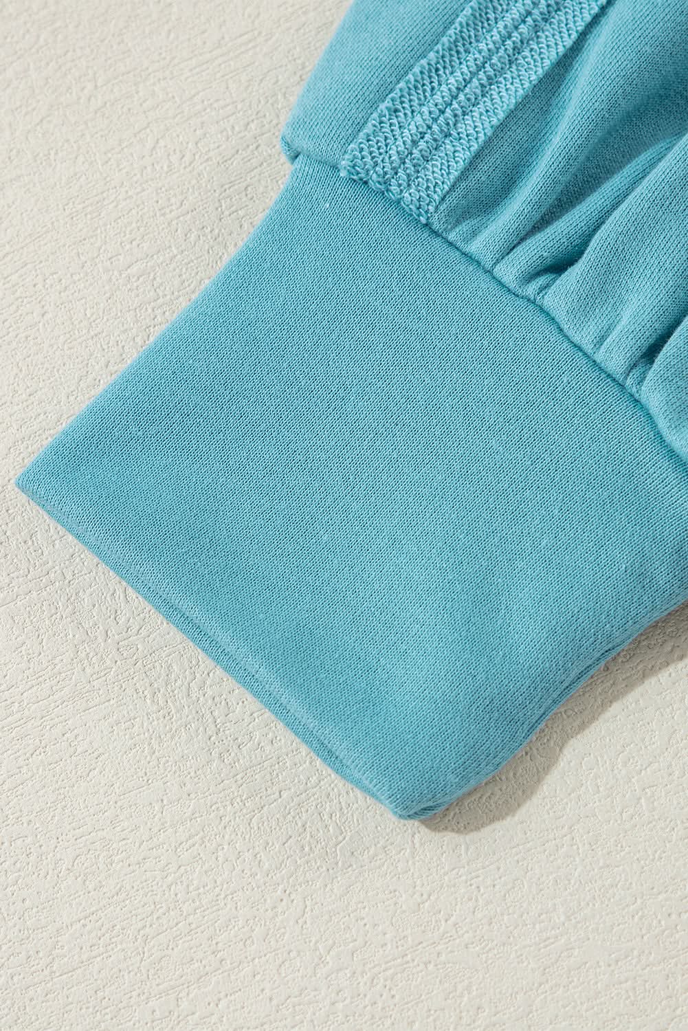 Love Salve Light Blue Oversized Crew Sweatshirt