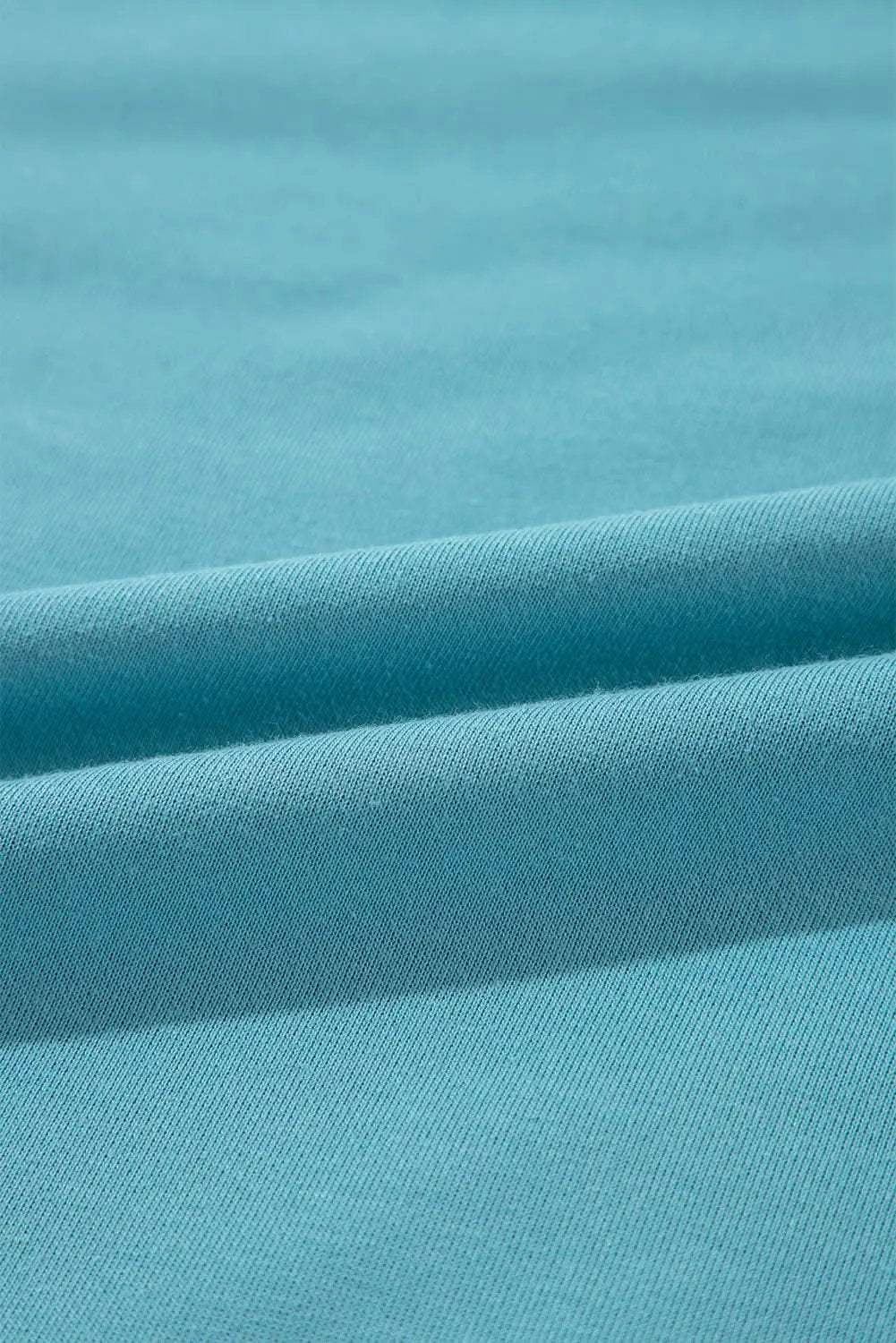 Love Salve Light Blue Oversized Crew Sweatshirt