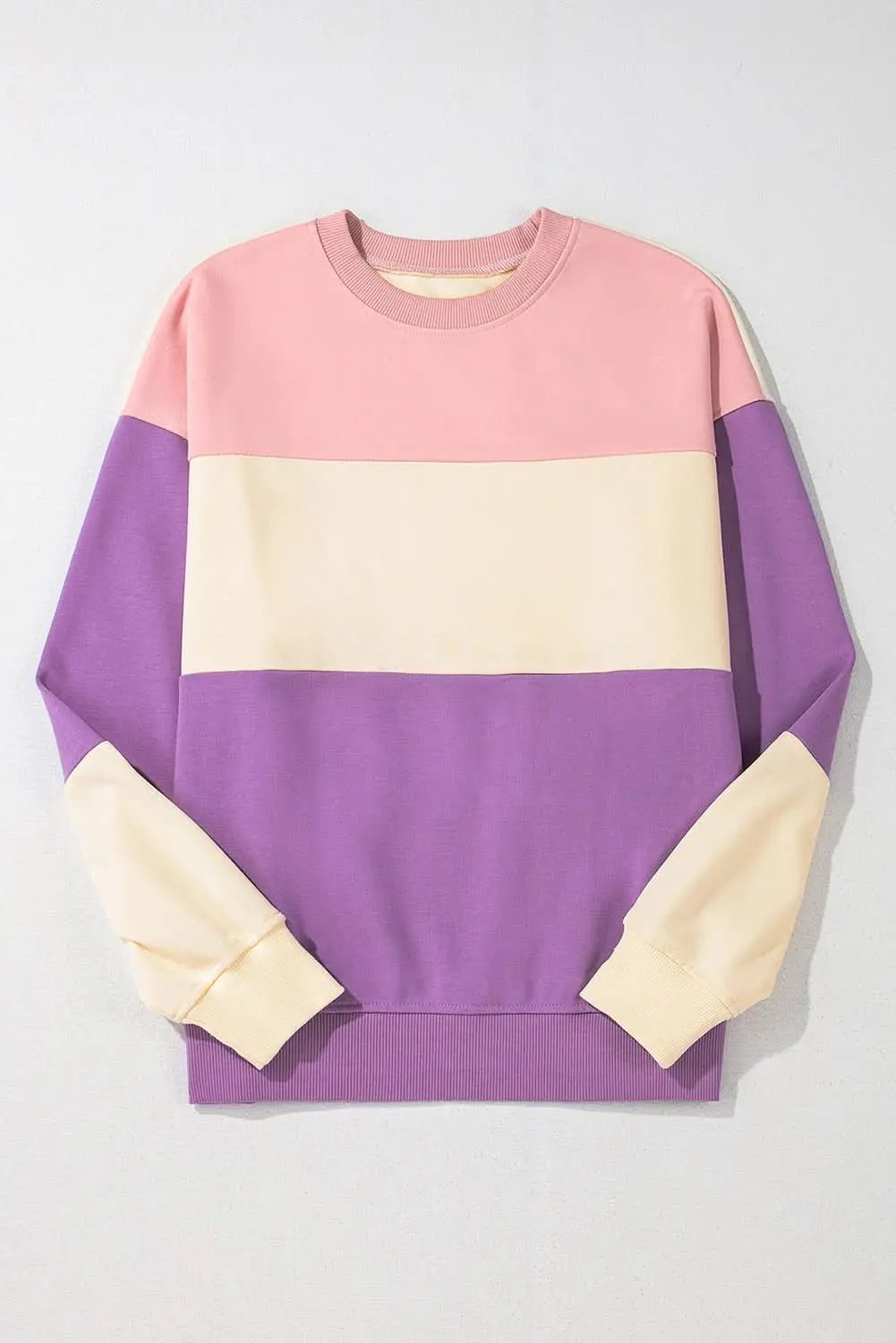 Love Salve Meadow mauve patchwork sweatshirt