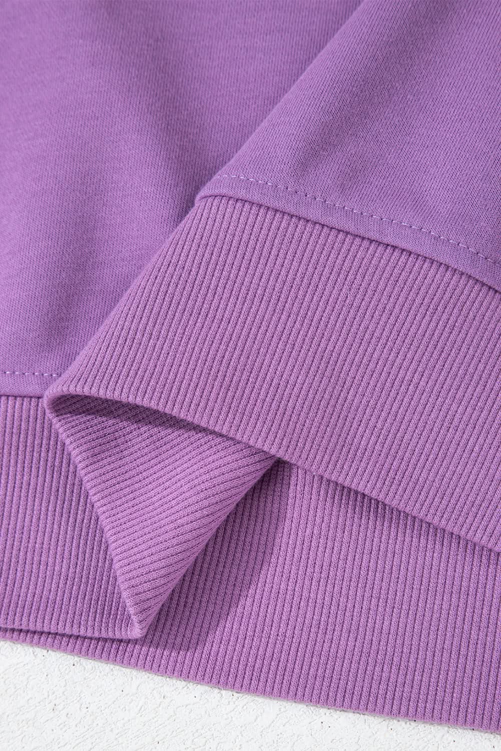 Love Salve Meadow mauve patchwork sweatshirt