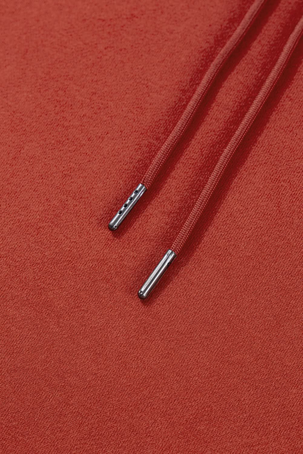 Love Salve Red clay oversized drawstring hoodie