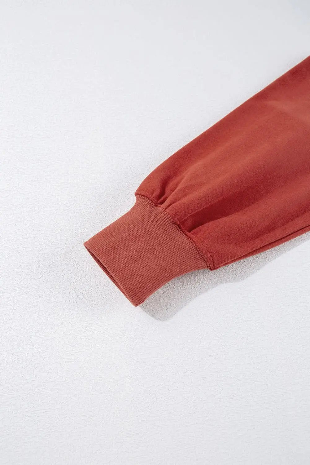 Love Salve Red clay oversized drawstring hoodie