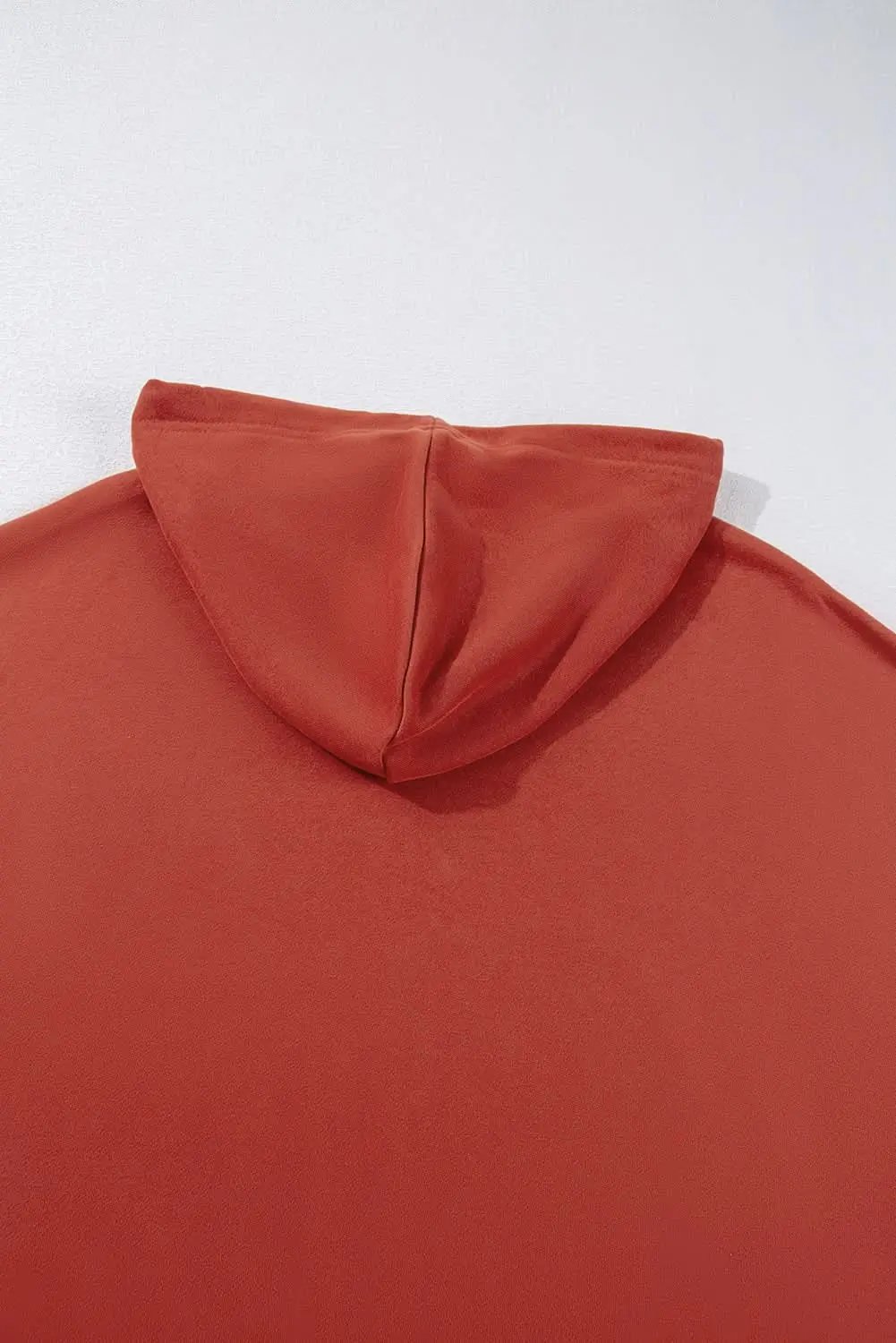 Love Salve Red clay oversized drawstring hoodie