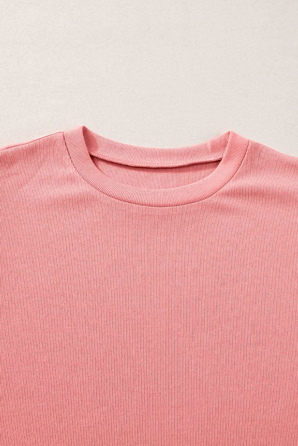 Love Salve Peach blossom floral top with ricrac