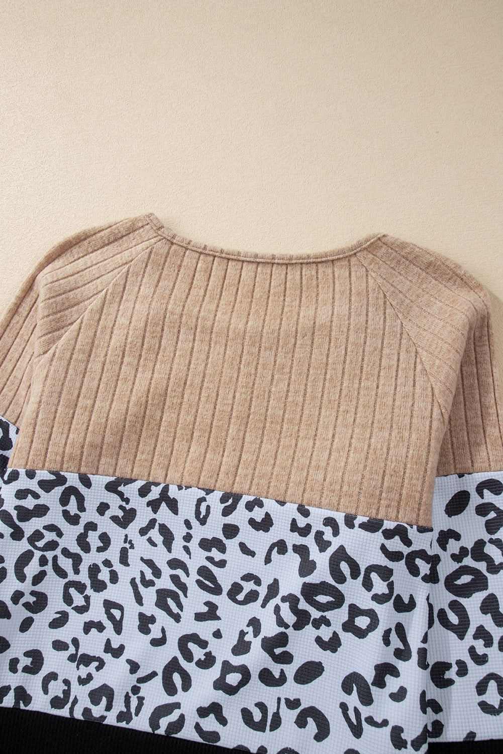 Love Salve Fierce black leopard button-up tee