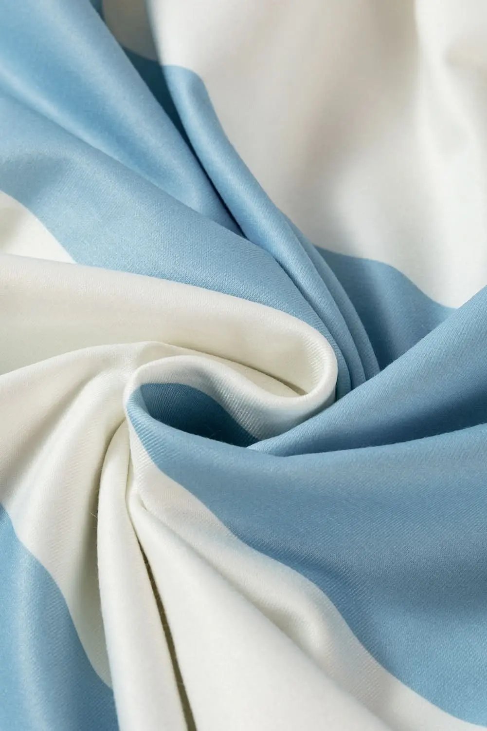 Love Salve Light Blue Colorblock Striped Drop Shoulder Long S