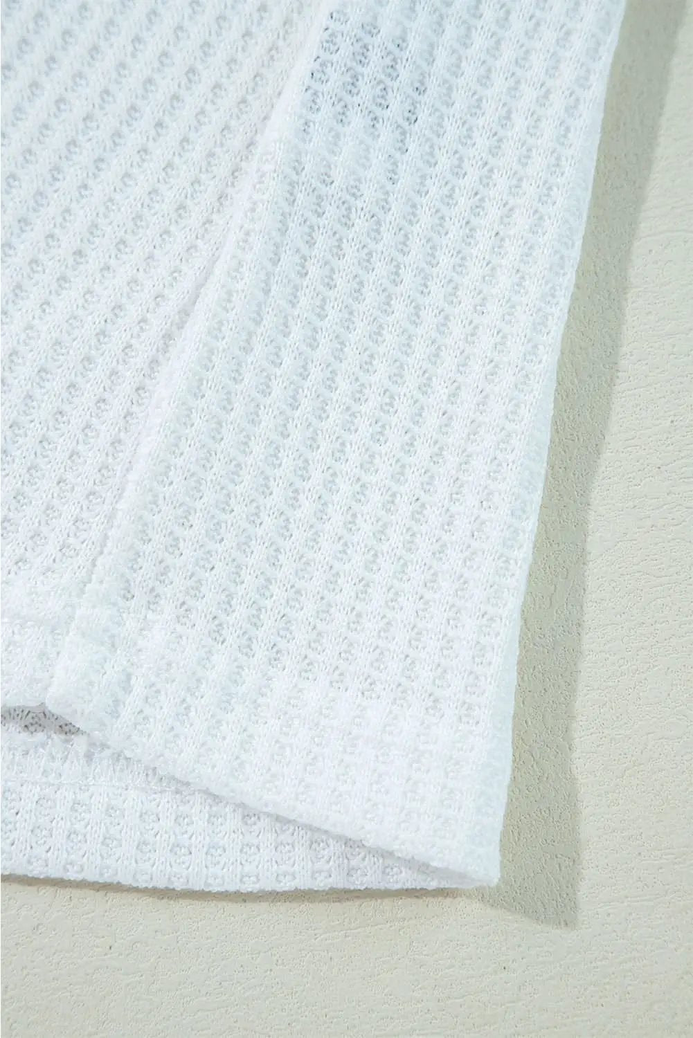 Love Salve White leopard v-neck knit top