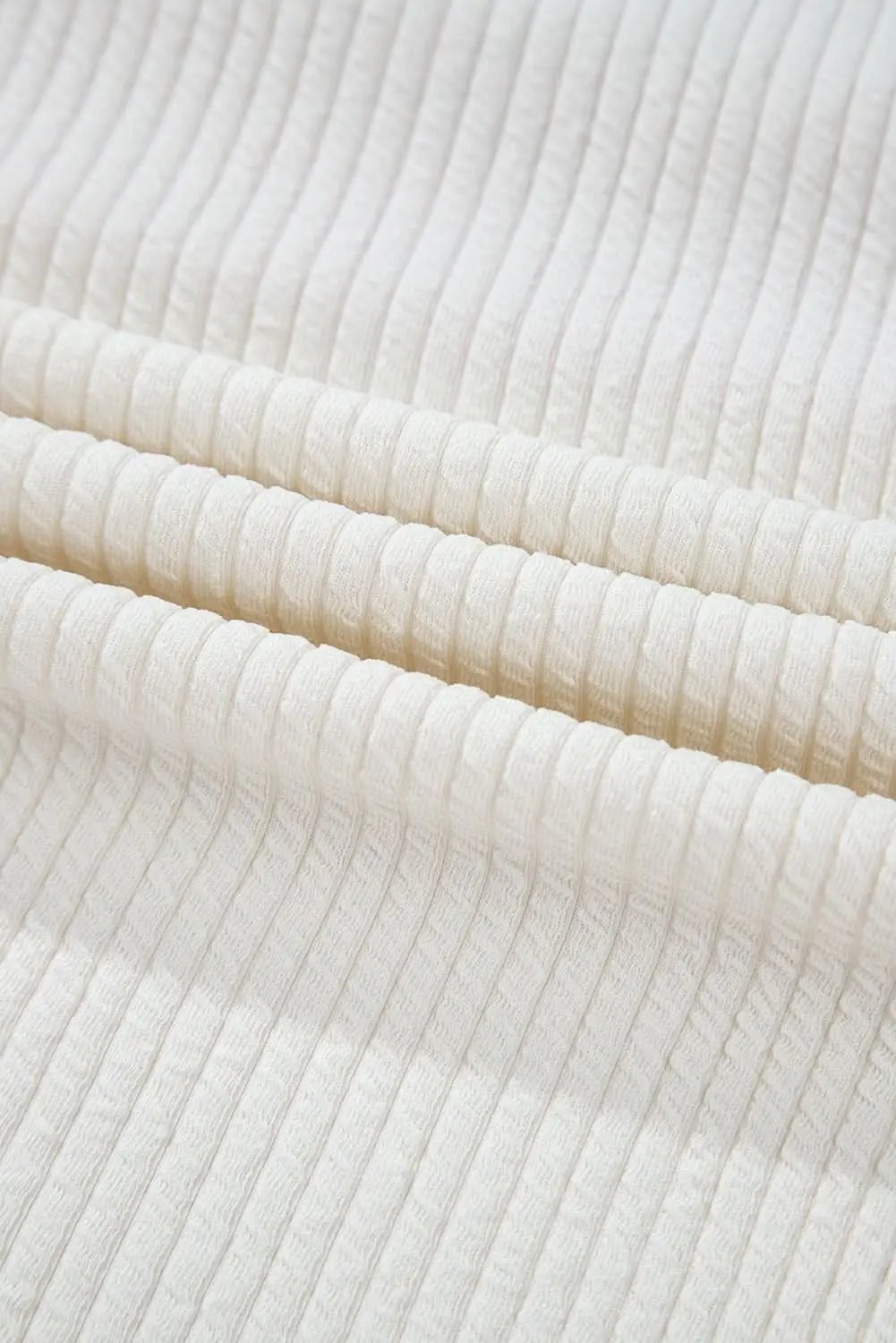 Love Salve White Knit Top Women's Casual Drop Sleeve Trendy Fashion Top