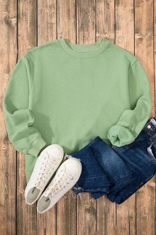 Love Salve Fleece Sweatshirt Women's Daily Wear Pullover Soft & Cozy