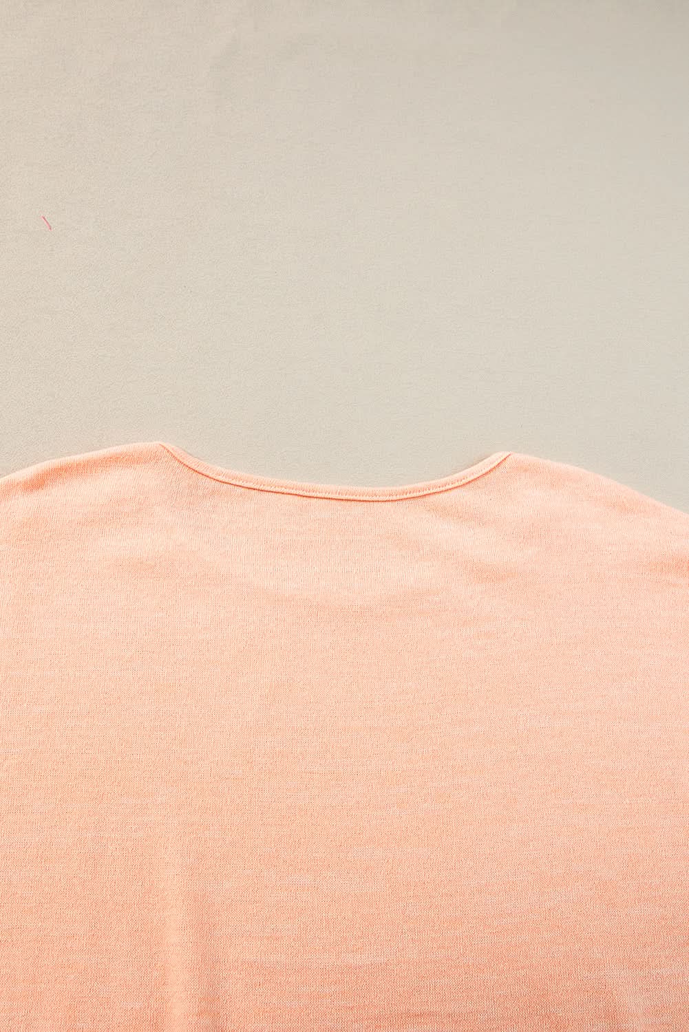 Love Salve Apricot Pink Button Detail Batwing Sleeve Casual