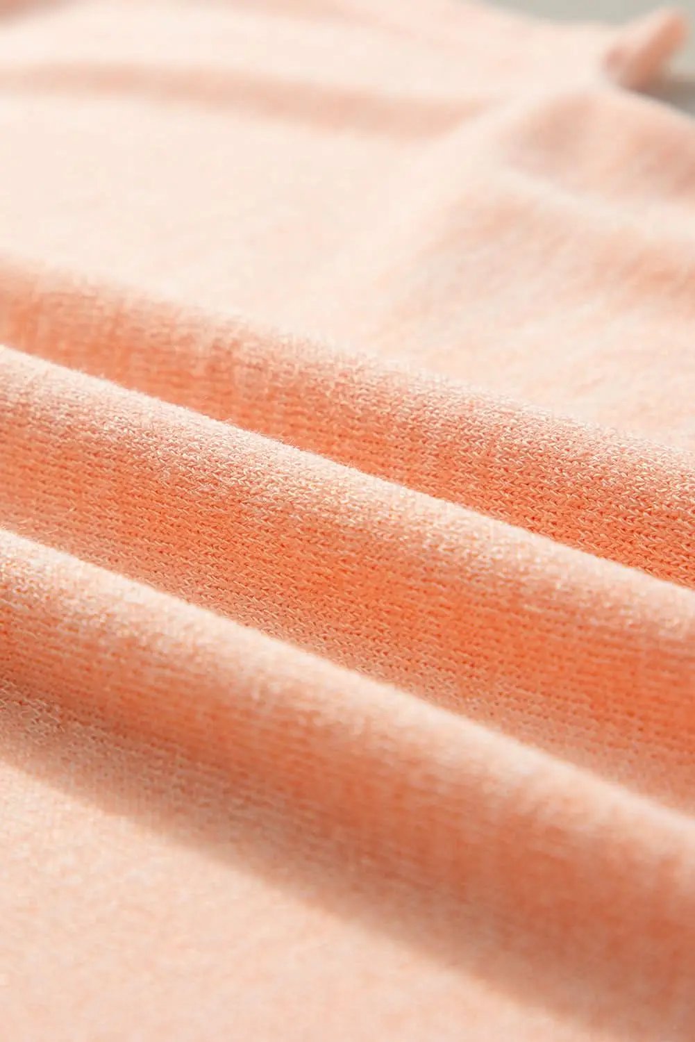 Love Salve Apricot Pink Button Detail Batwing Sleeve Casual
