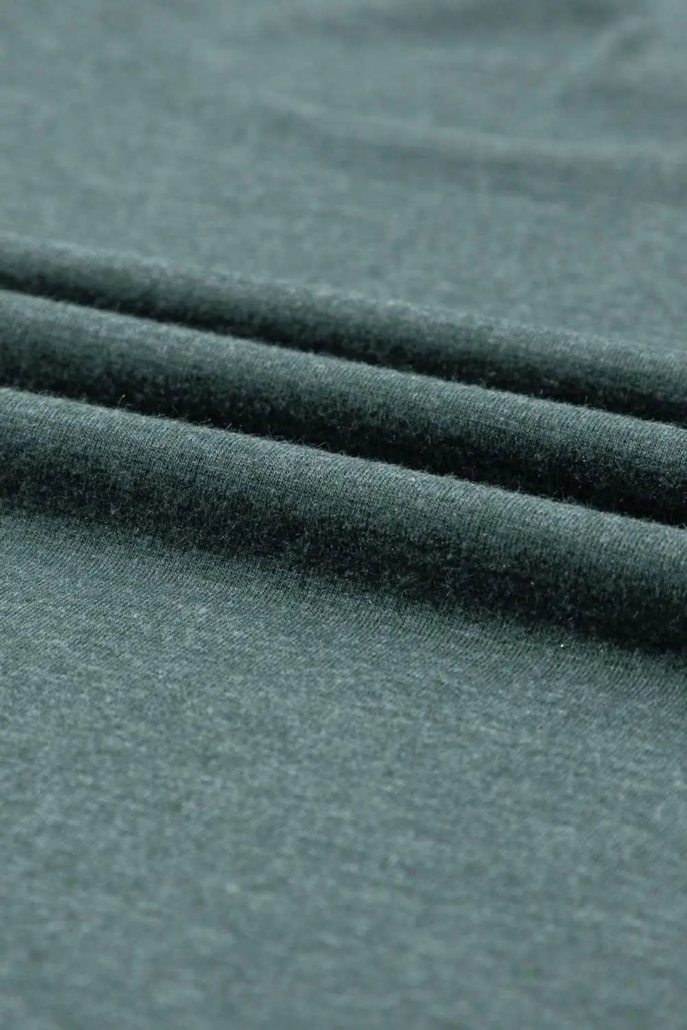 Love Salve Mist Green Fashion Petal Sleeve V Neck T Shirt