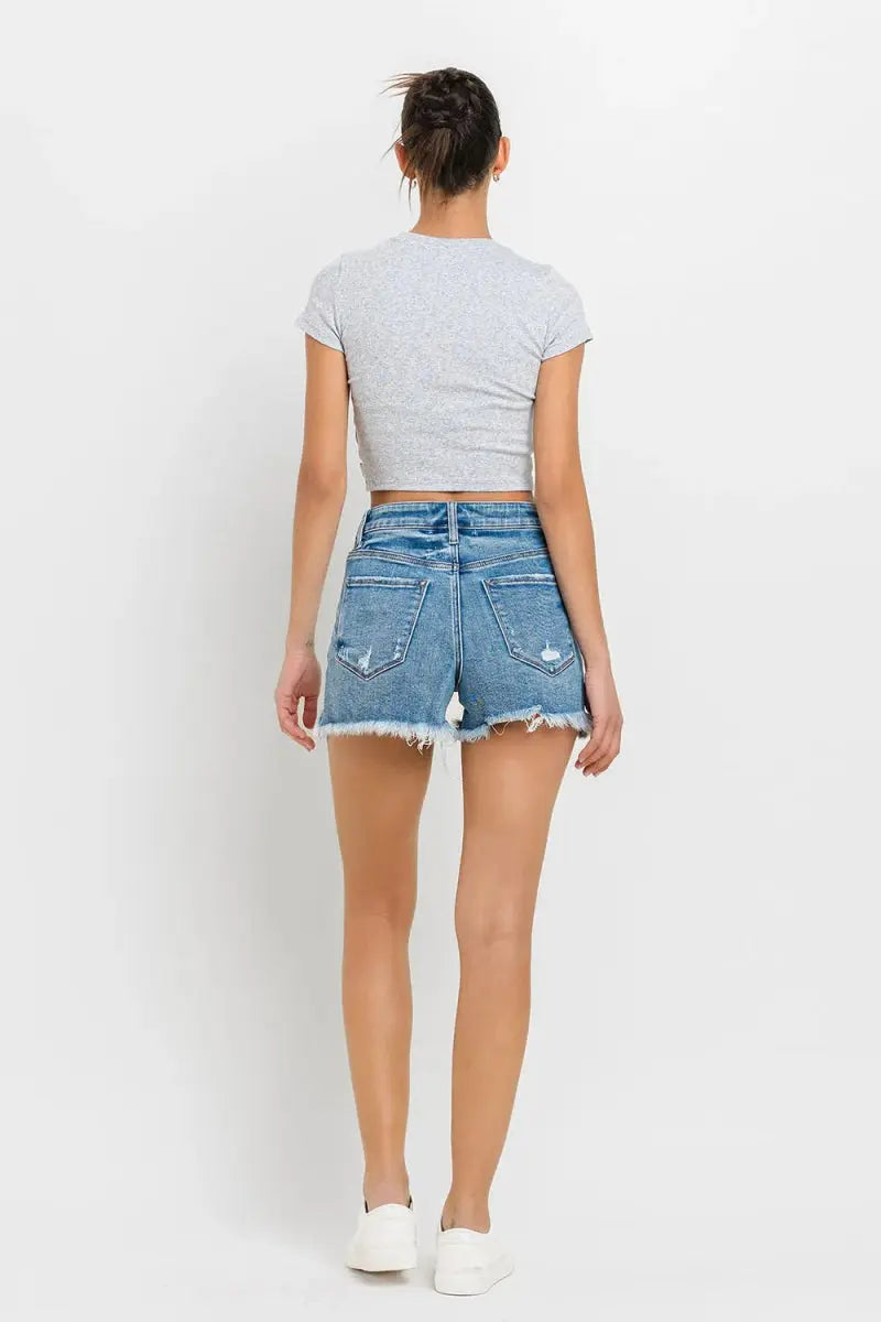 Women's Denim Shorts - Raw Hem - Casual Summer Style