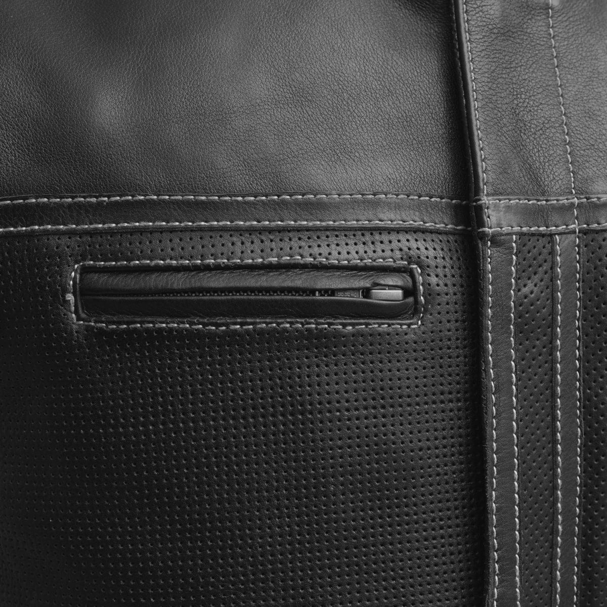 Lowrider Perforated Men's Leather Vest