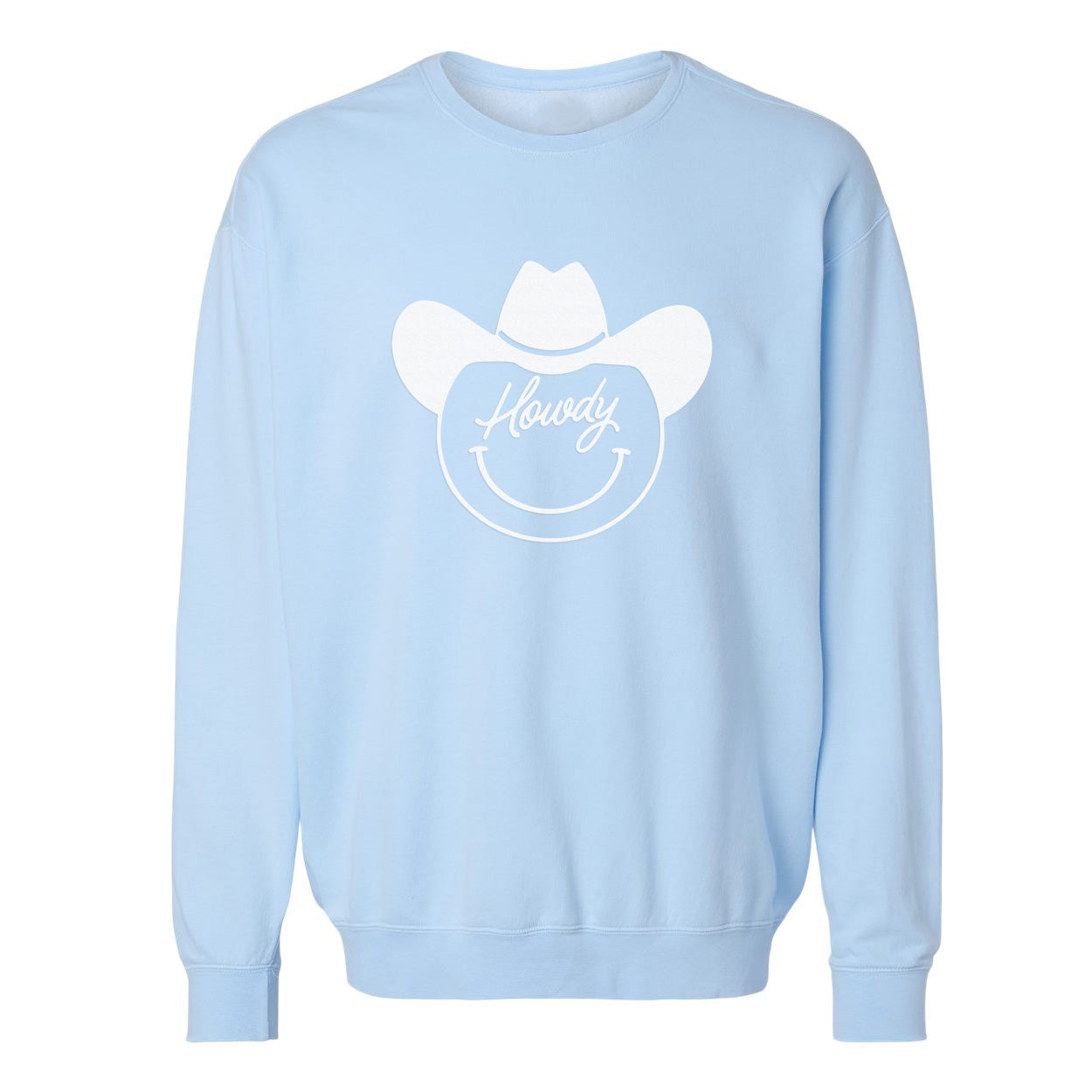 Howdy Cursive Cowboy Washed Sweatshirt