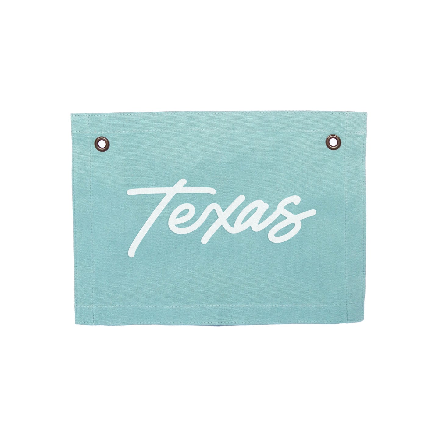 Texas Cursive Small Canvas Flag