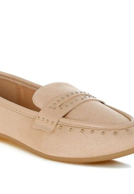 Rag Company Lumina Penny Strap Studded Loafers - Elegant Style Footwear