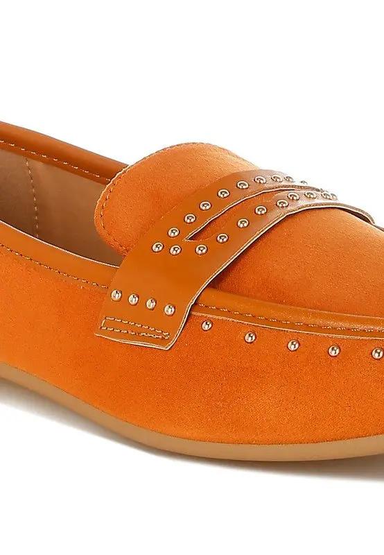 Rag Company Lumina Penny Strap Studded Loafers - Elegant Style Footwear