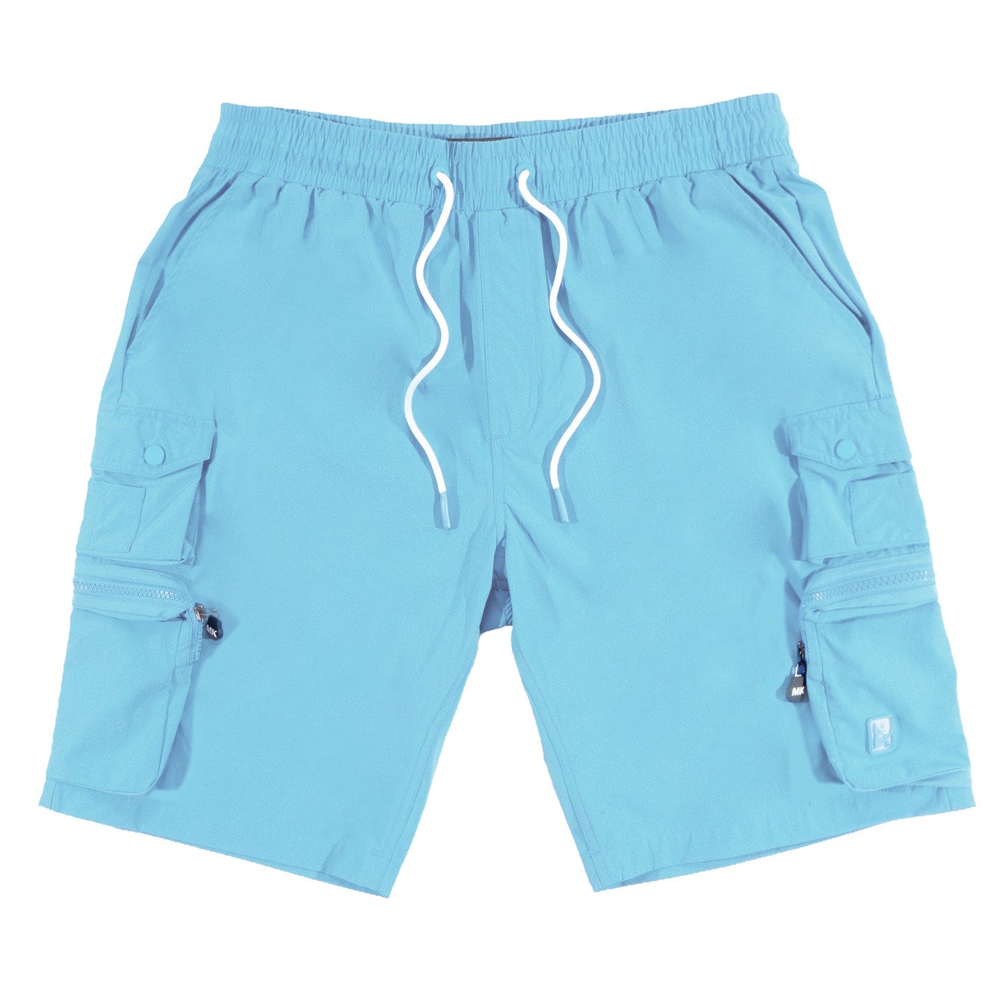 M633 Colton Nylon Spandex Cargo Shorts - Blue