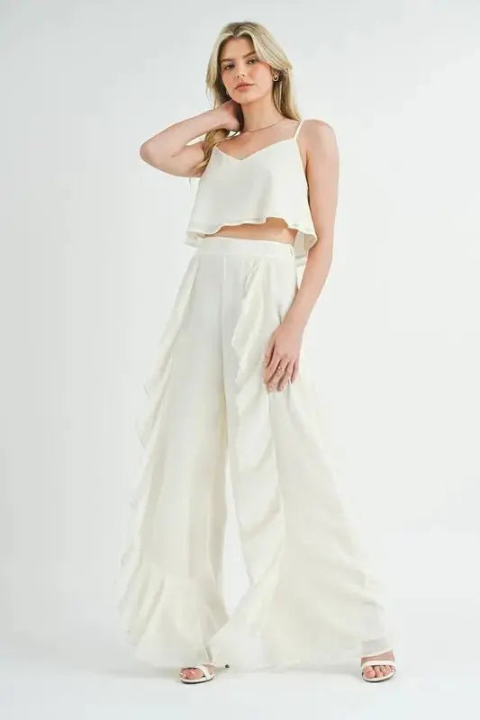Women's Crop Cami Set - Two Piece - MABLE Style
