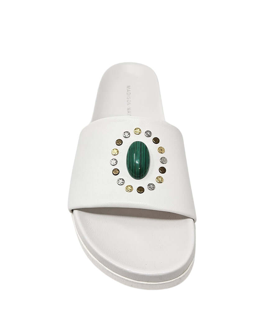 Athena White Open Toe Sandal