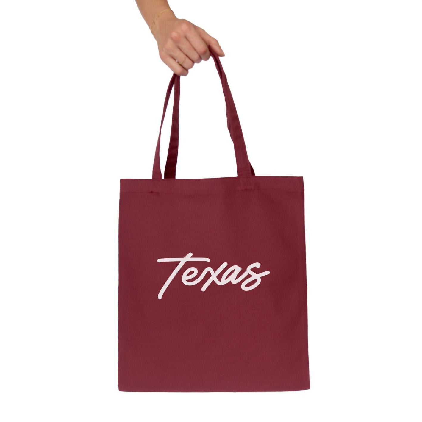 Texas Cursive Tote Bag