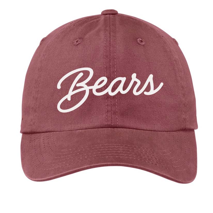 Bears Cursive Baseball Cap