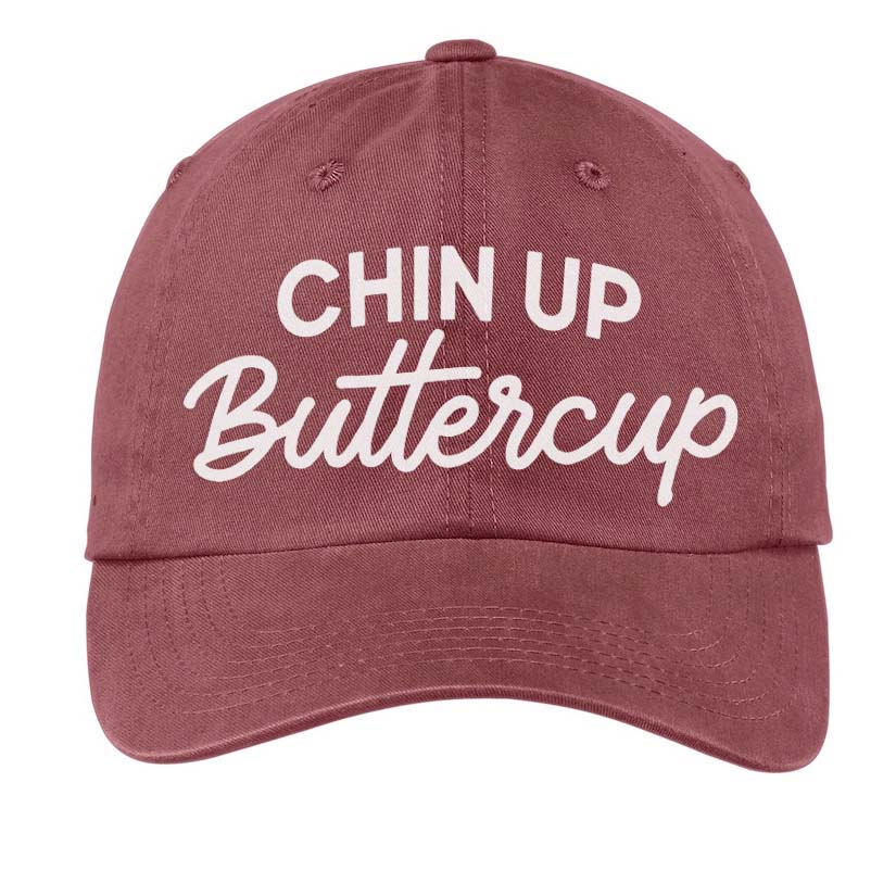 Chin Up Buttercup Baseball Cap