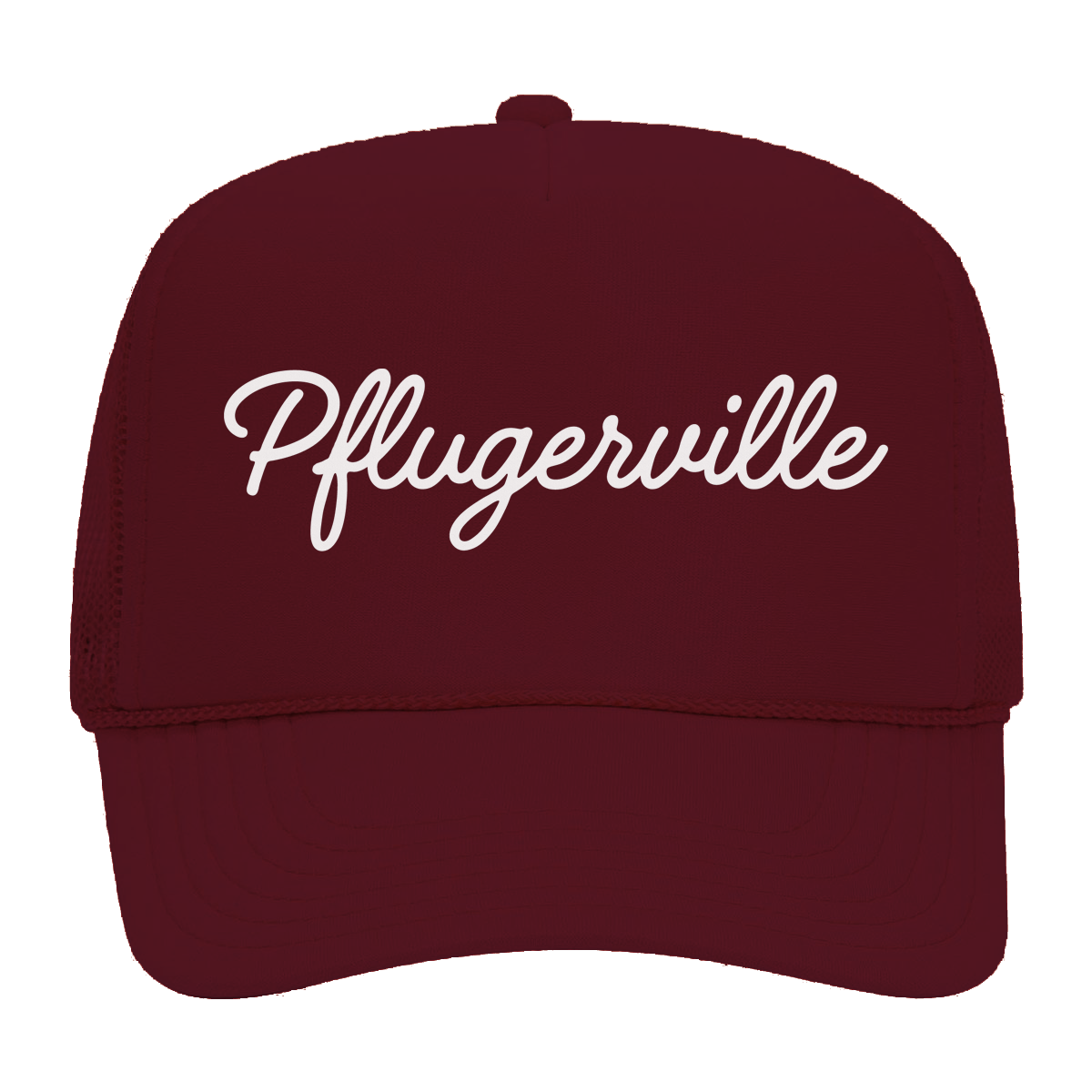 Pflugerville cursive Foam Snapback