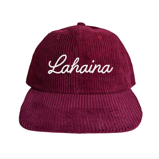 Lahaina Cursive Corduroy Cap