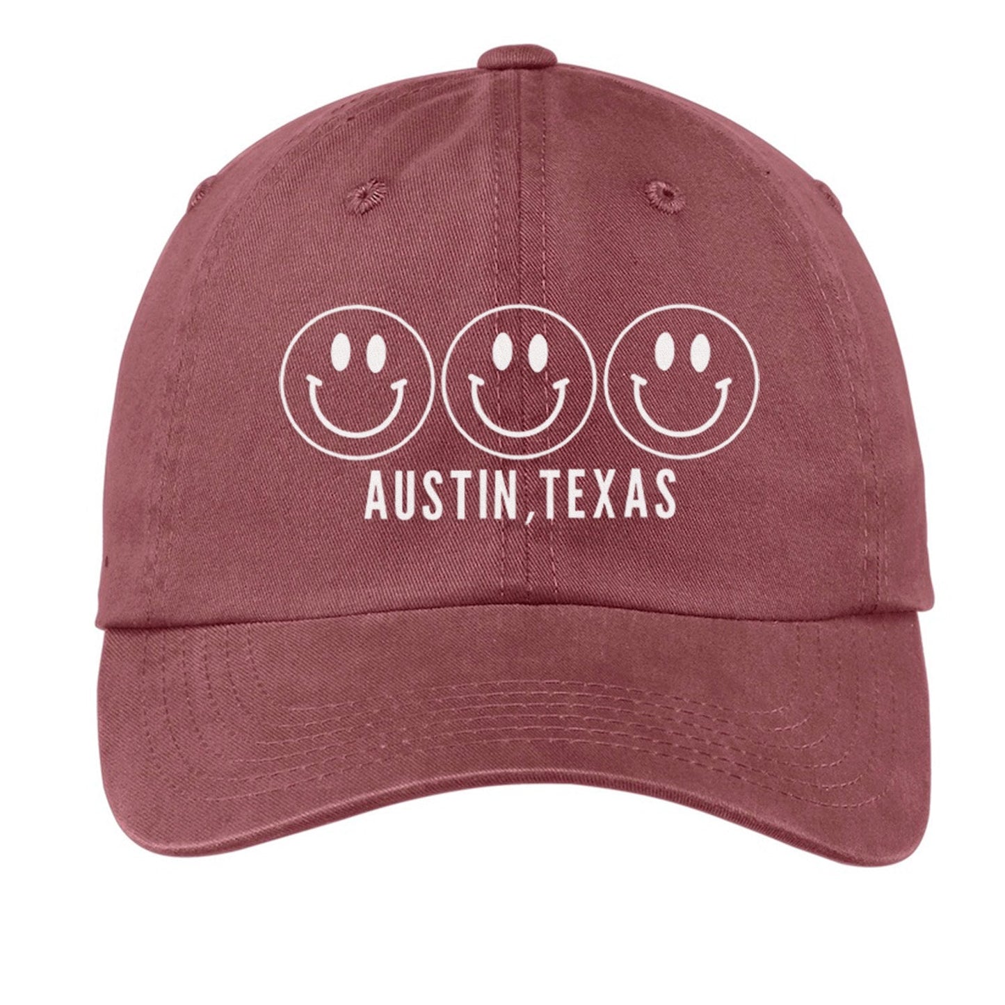 Smile Austin Texas Baseball Cap