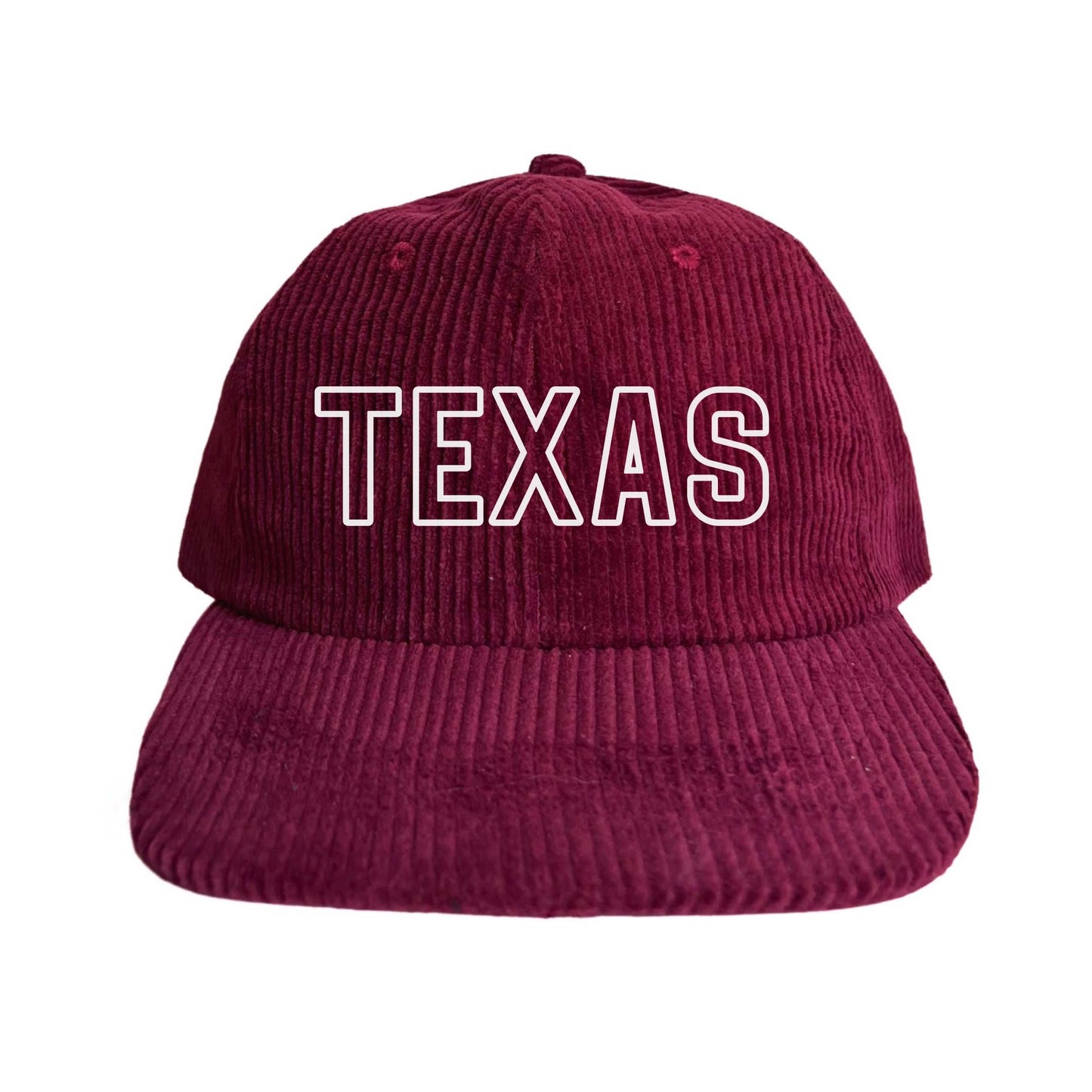 Texas Outline Corduroy Cap