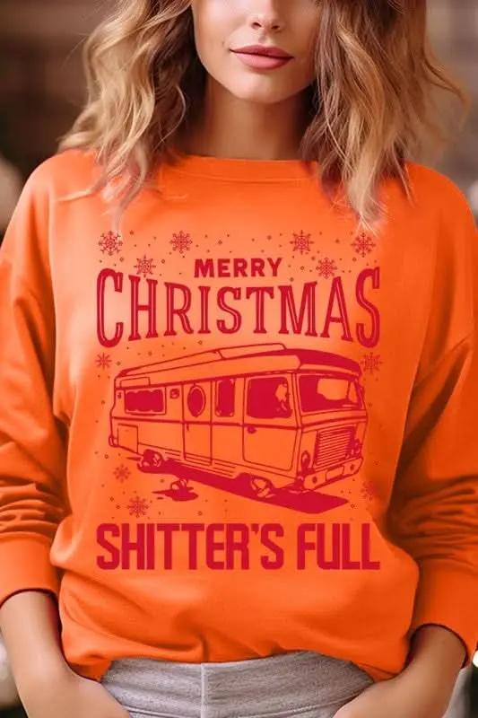 Color Bear Shitter's Full Graphic Unisex Sweatshirt Holiday Party Comfy Crewneck