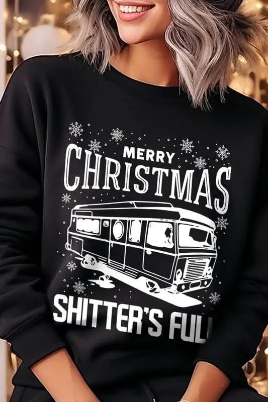 Color Bear Shitter's Full Graphic Unisex Sweatshirt Holiday Party Comfy Crewneck