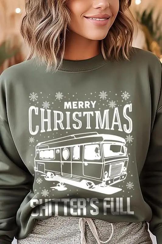 Color Bear Shitter's Full Graphic Unisex Sweatshirt Holiday Party Comfy Crewneck