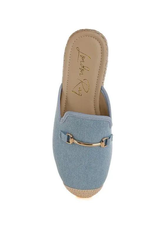 Rag Company Midori Denim Slip-On Mules - Casual Summer Style Footwear