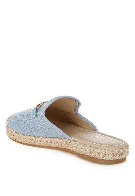 Rag Company Midori Denim Slip-On Mules - Casual Summer Style Footwear