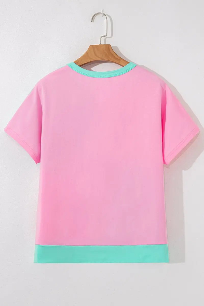 Love Salve Mint Green Tee Women's Daily Wear Collared Half Button Casual Top