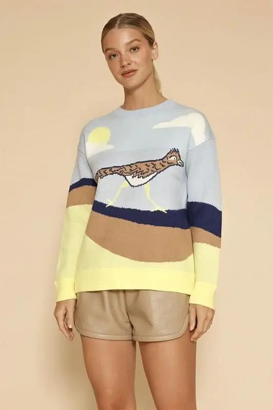 Miss Sparkling Knit Roadrunner Sweater Women's Casual Cardigan Vibrant, Contemporary