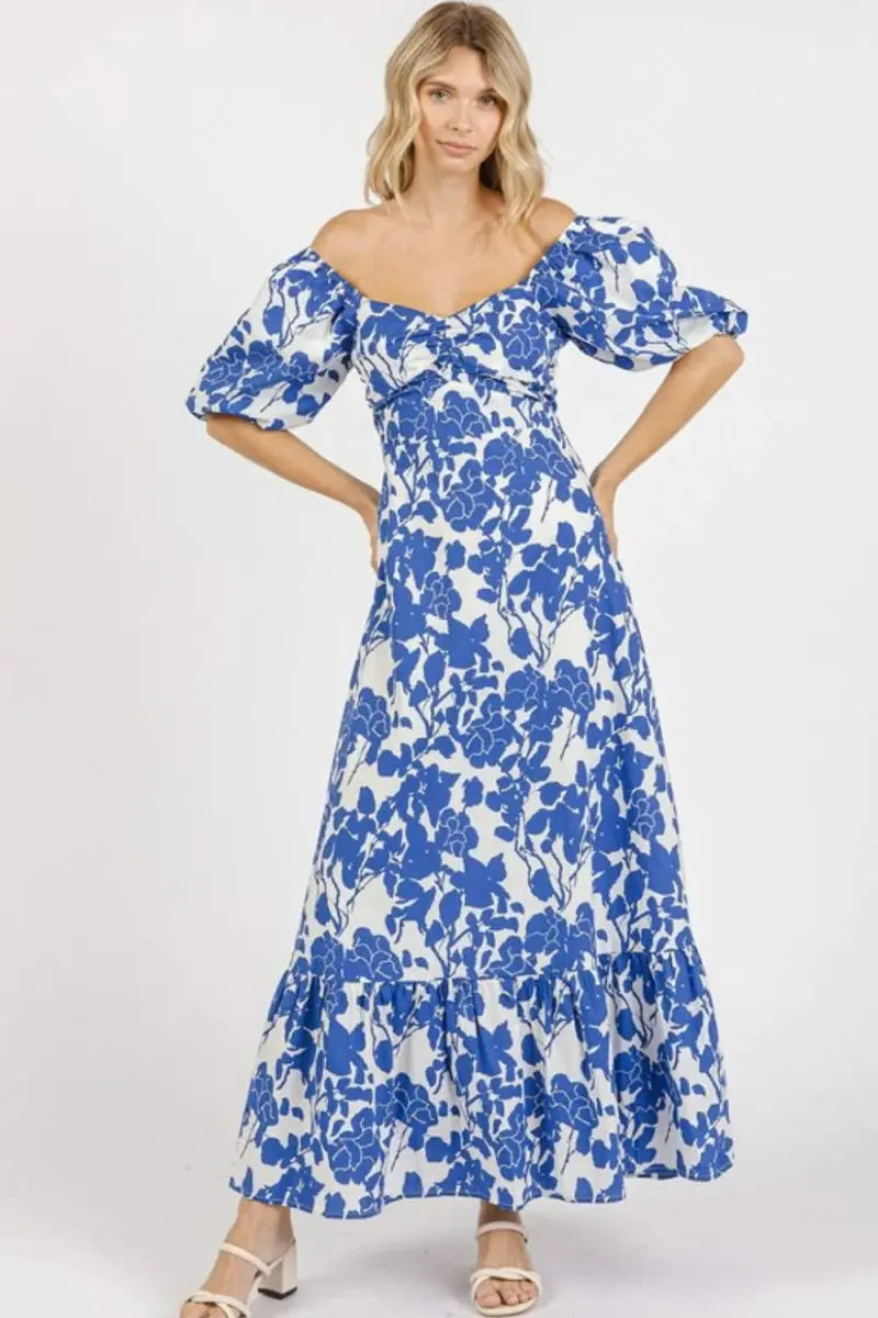 Trendsi Floral Cutout Dress Women's Party Mini Dress Sweetheart Neck, USA Ship