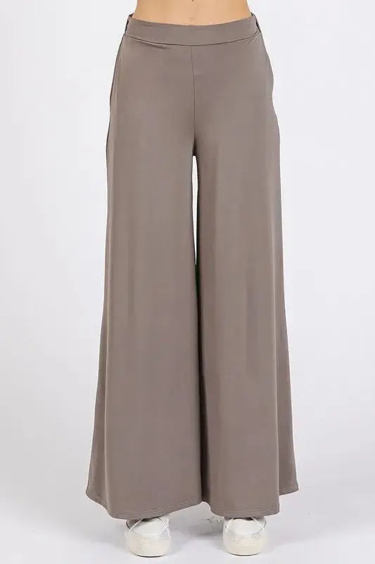 Trendsi Yoga Pants Women's Air Stretch Wide Leg Lounge Pants Comfy Elastic Waist